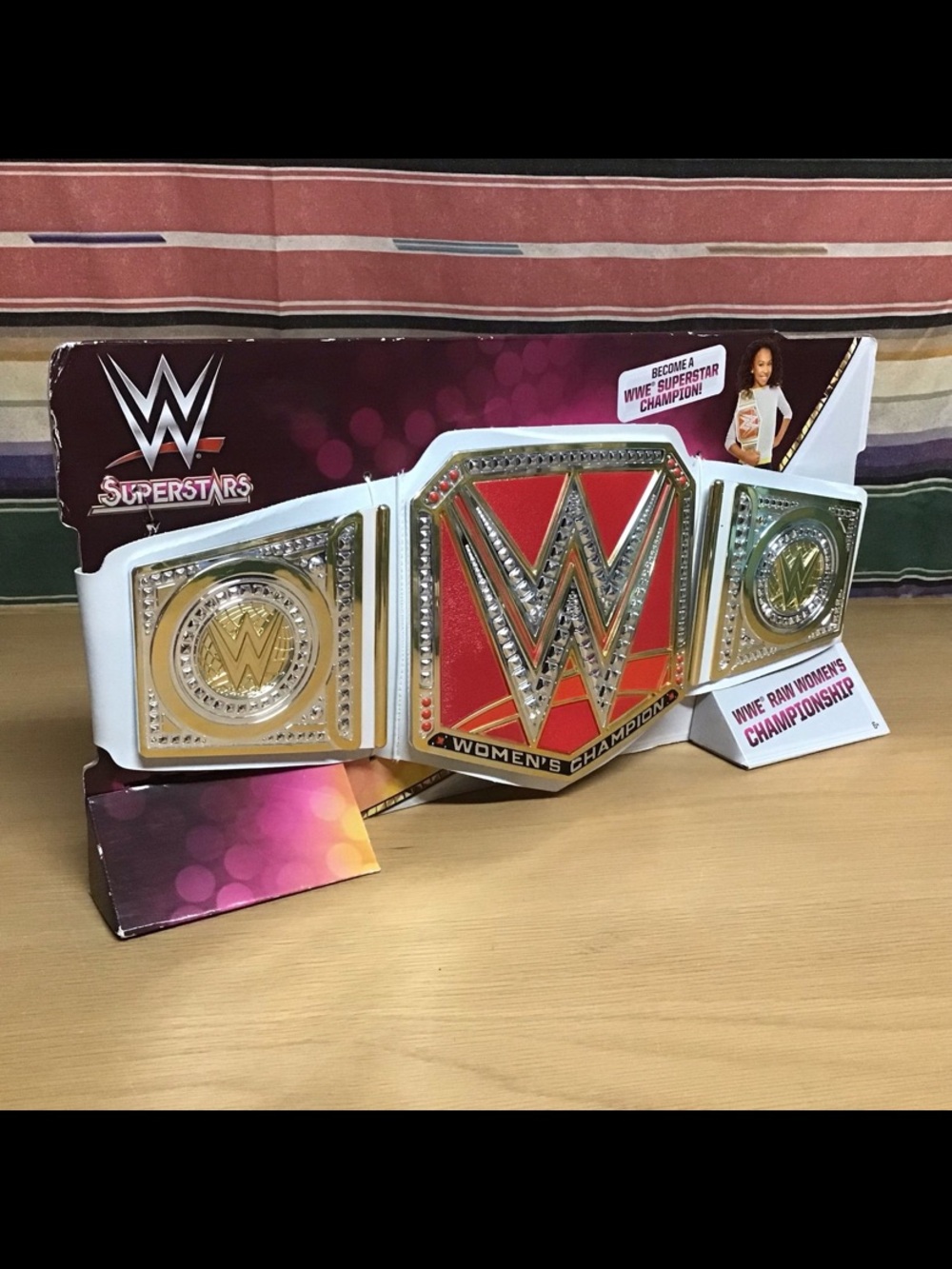 New Mattel WWE Women’s Championship Belt Toy Hard To Find In Box